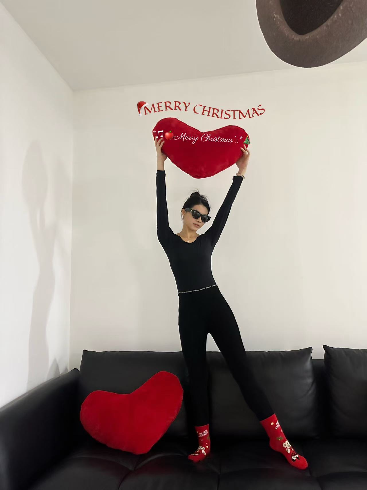 保暖针织厚款保暖套装长裤塑身套装高腰提臀显瘦修身底裤连体