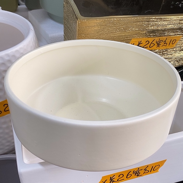 摆件水培陶盆无孔 瑕疵介意勿拍