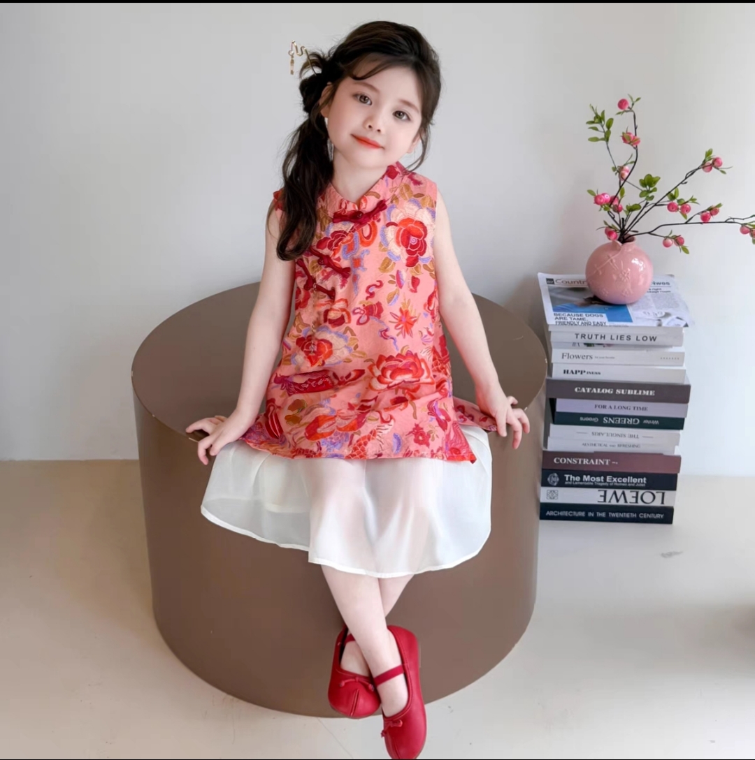 【120.130合集】女童夏季中式旗袍连衣裙