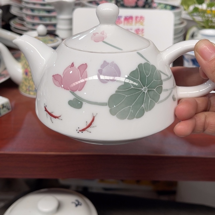 醴陵高温瓷手绘320毫升壶