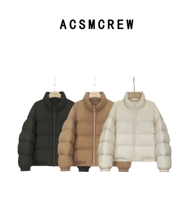 【大可专属】极简线条之美泡芙感飞行员夹克爆改轻量羽绒服420