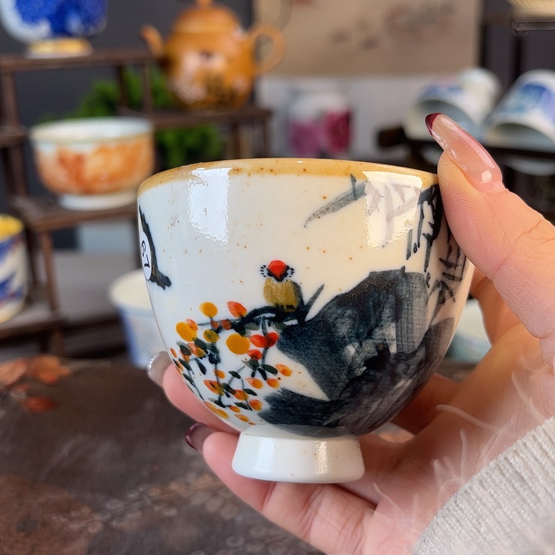 杯景德镇陶瓷茶杯多人