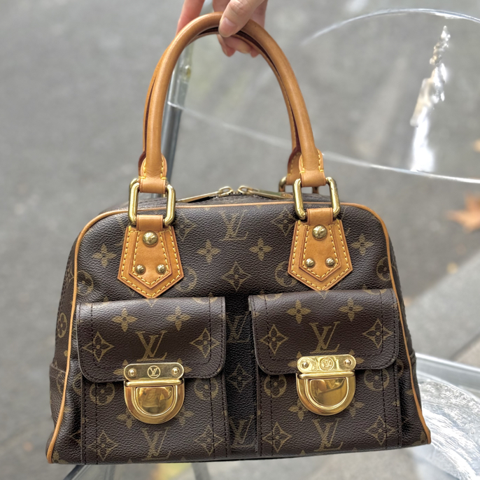 95新 LouisVuitton/路易威登 老花曼哈顿手提包