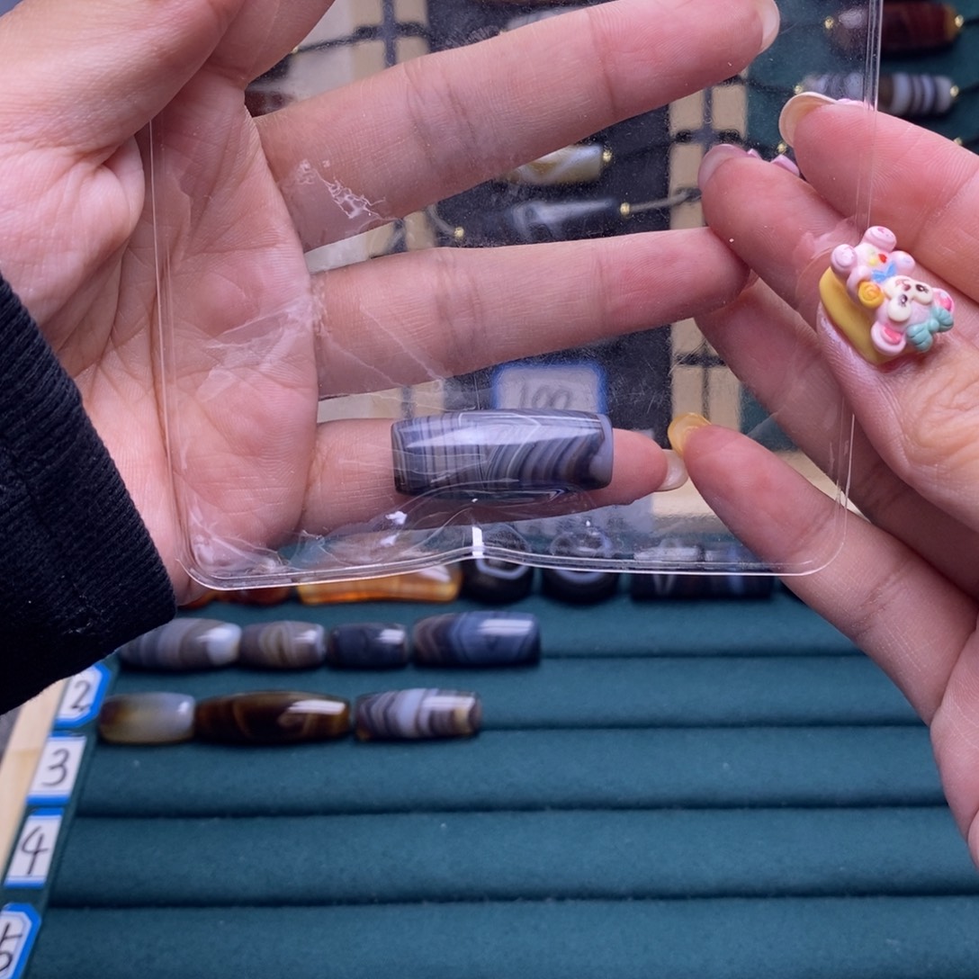 平***水玛瑙/玉髓合金颈饰