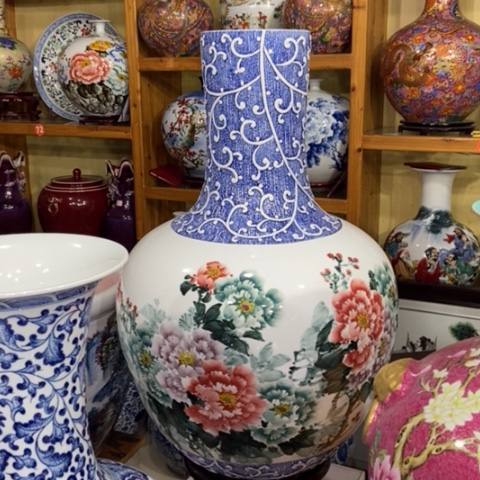 摆件长****地景德镇陶瓷摆件