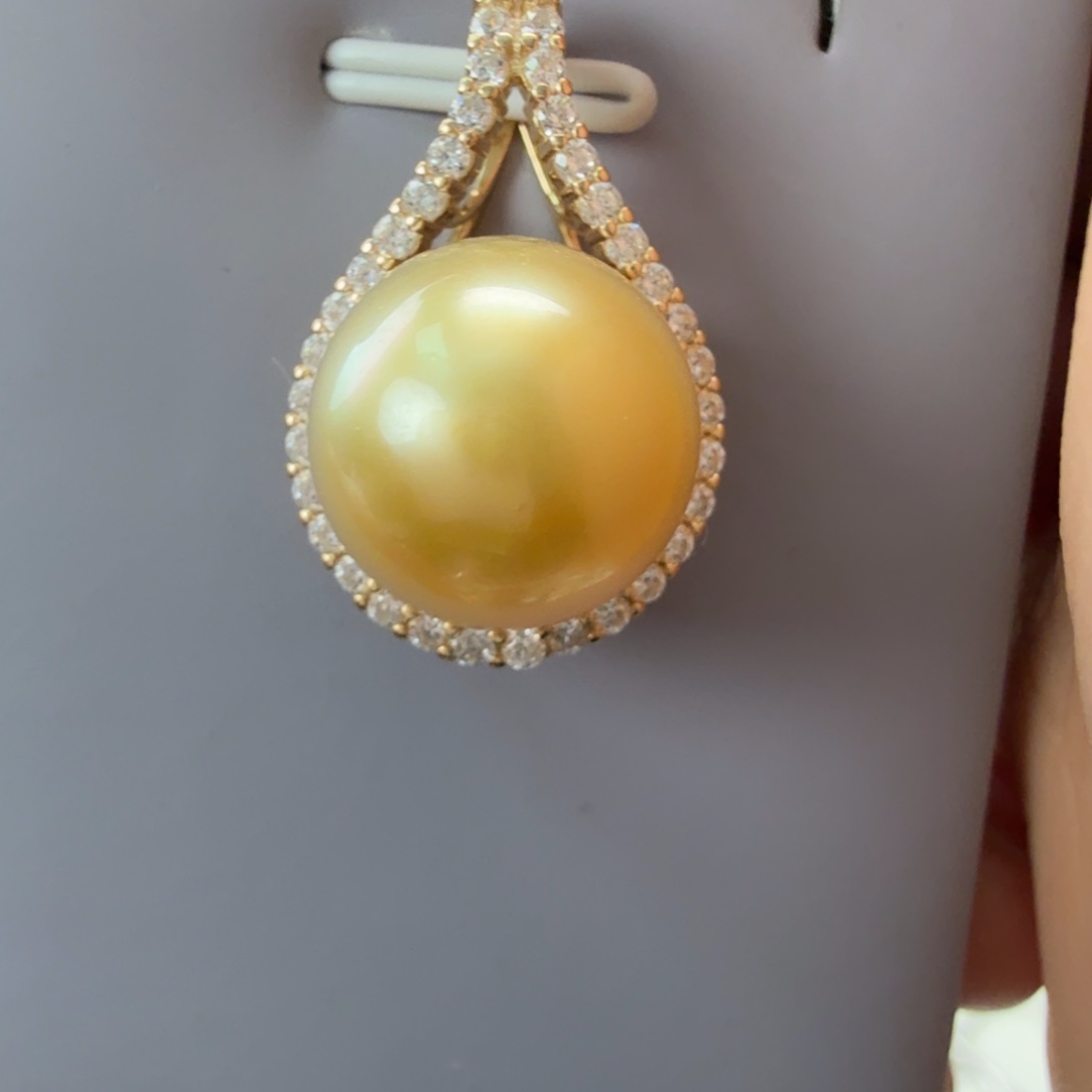 海水珍珠颈饰银S925镶嵌