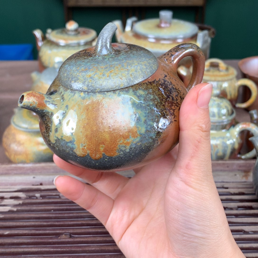 紫砂茶壶纯自然柴烧