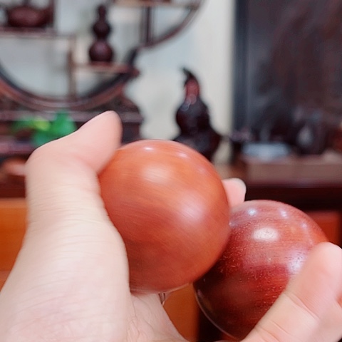 花梨木类花梨木按摩球一对