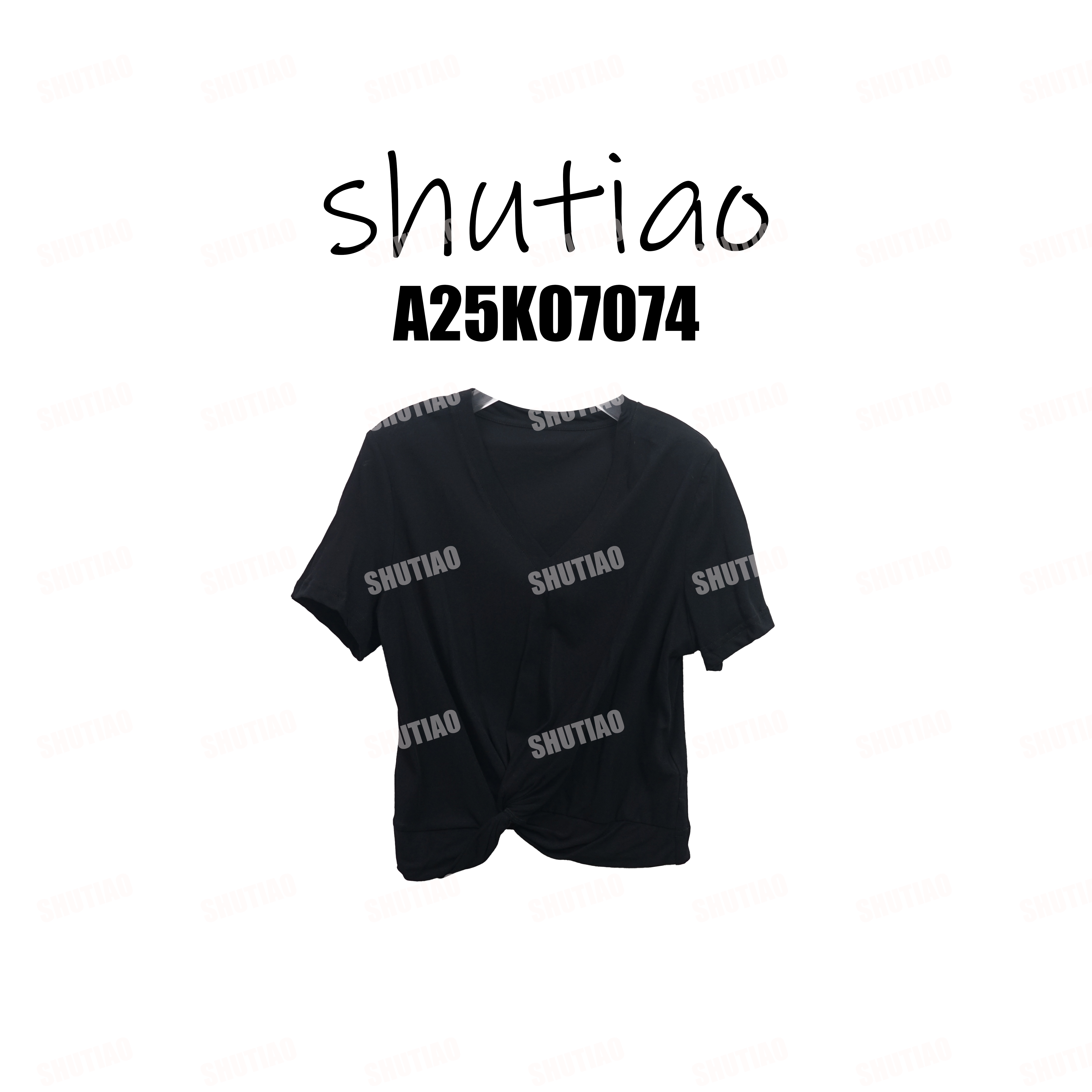 【SHUTIAO】2025秋冬：新款小众设计款T恤A25K07074
