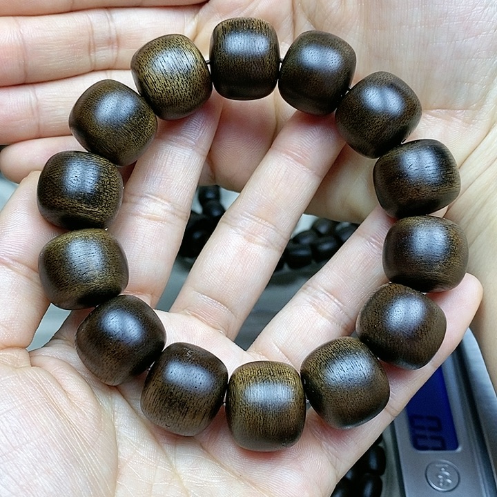 沉香手串阳****）越南芽庄白棋楠