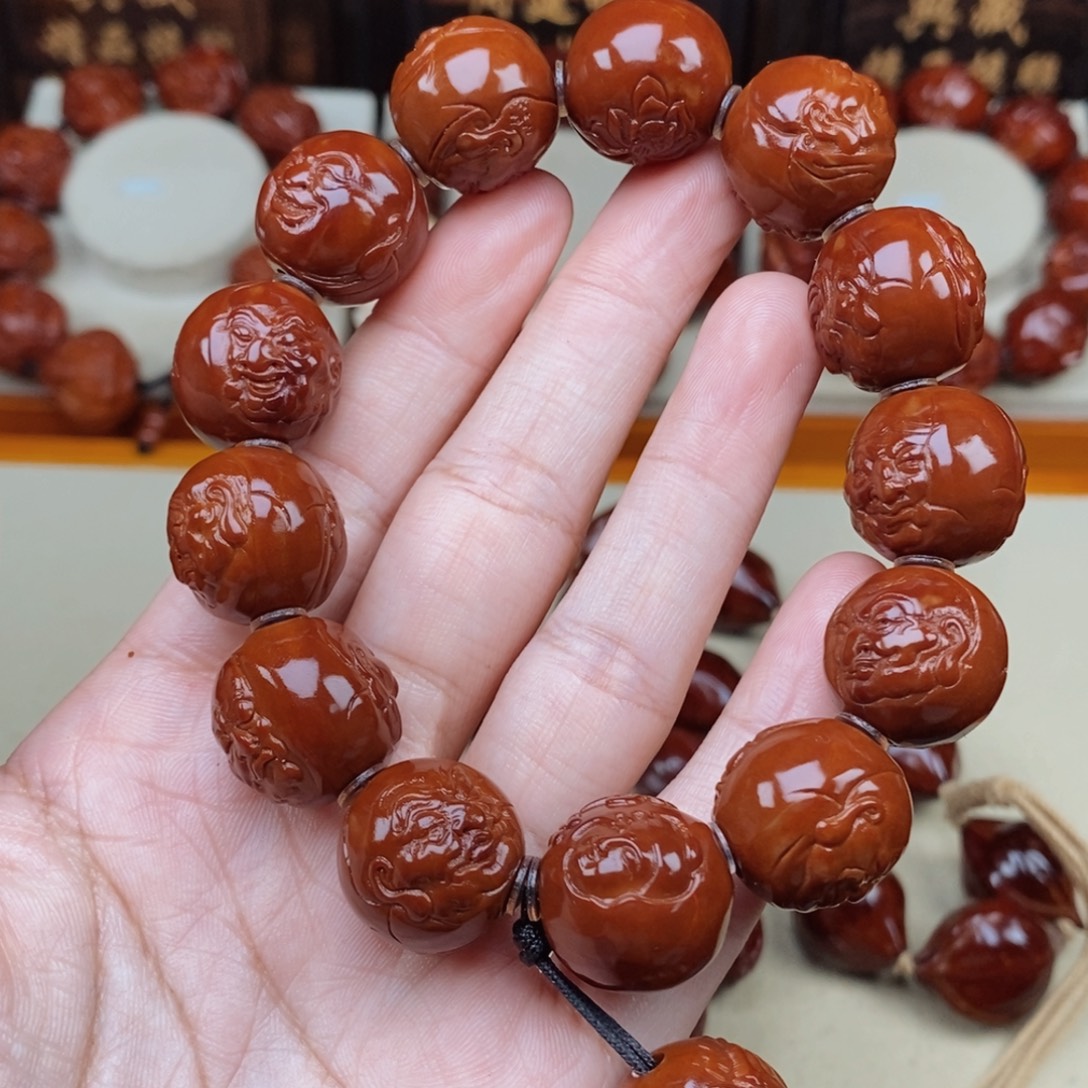 幸***律橄榄核吊坠罗汉罗汉