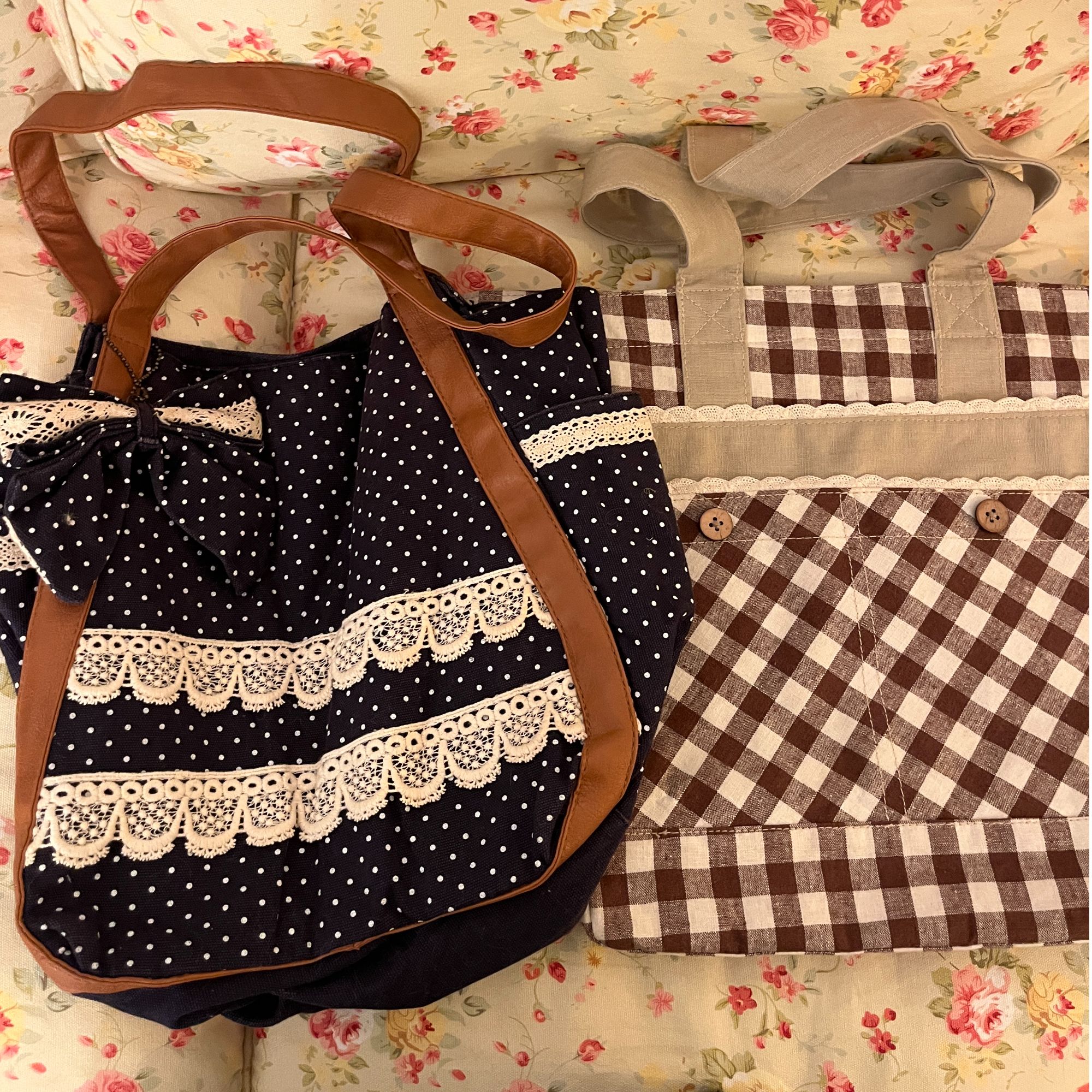 树袋熊古着vintage日系森系韩系百搭复古包包