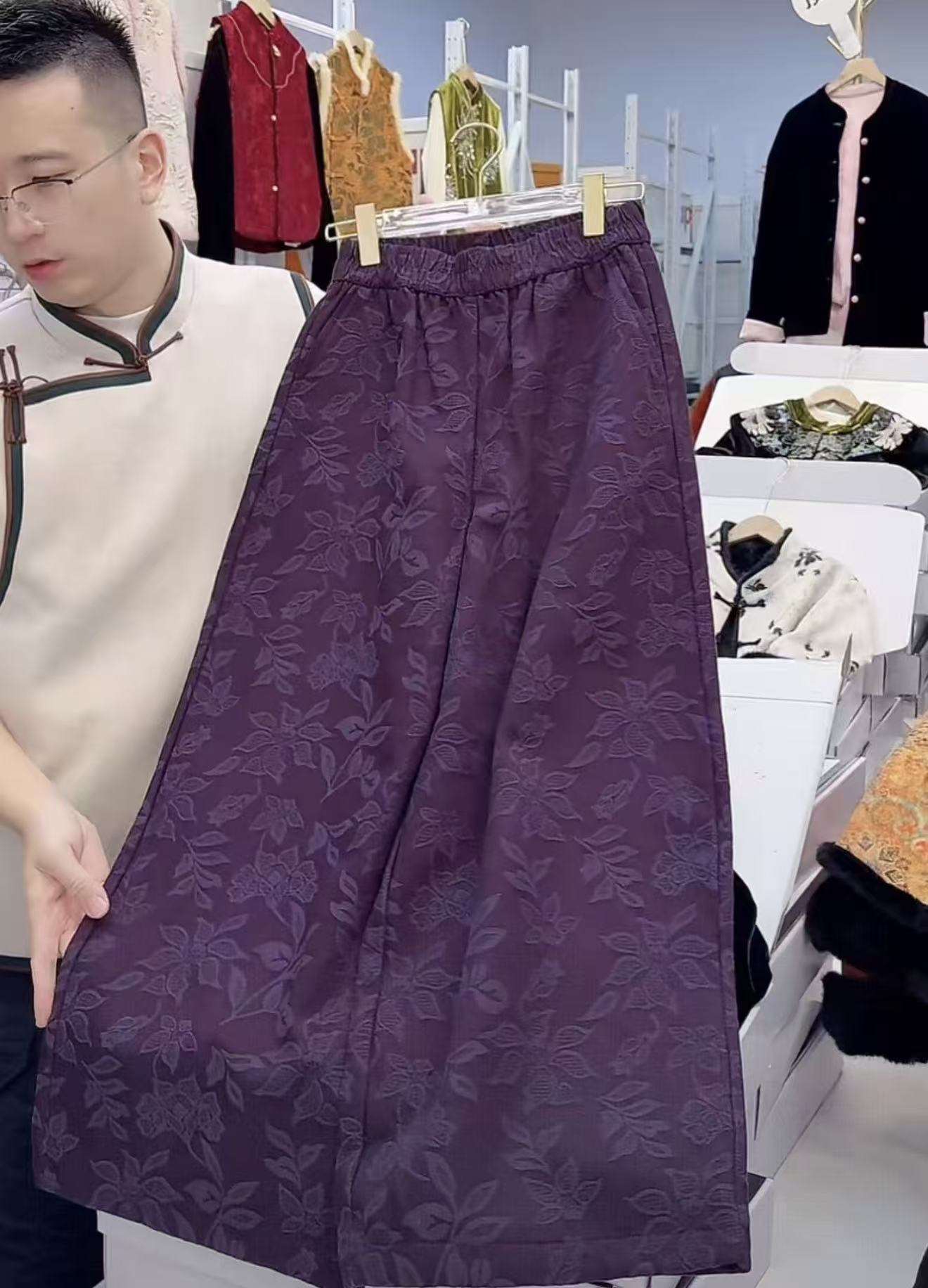 【加绒】花苞裤--新中式国风气质时尚百搭小众设计休闲潮流垂感裤子