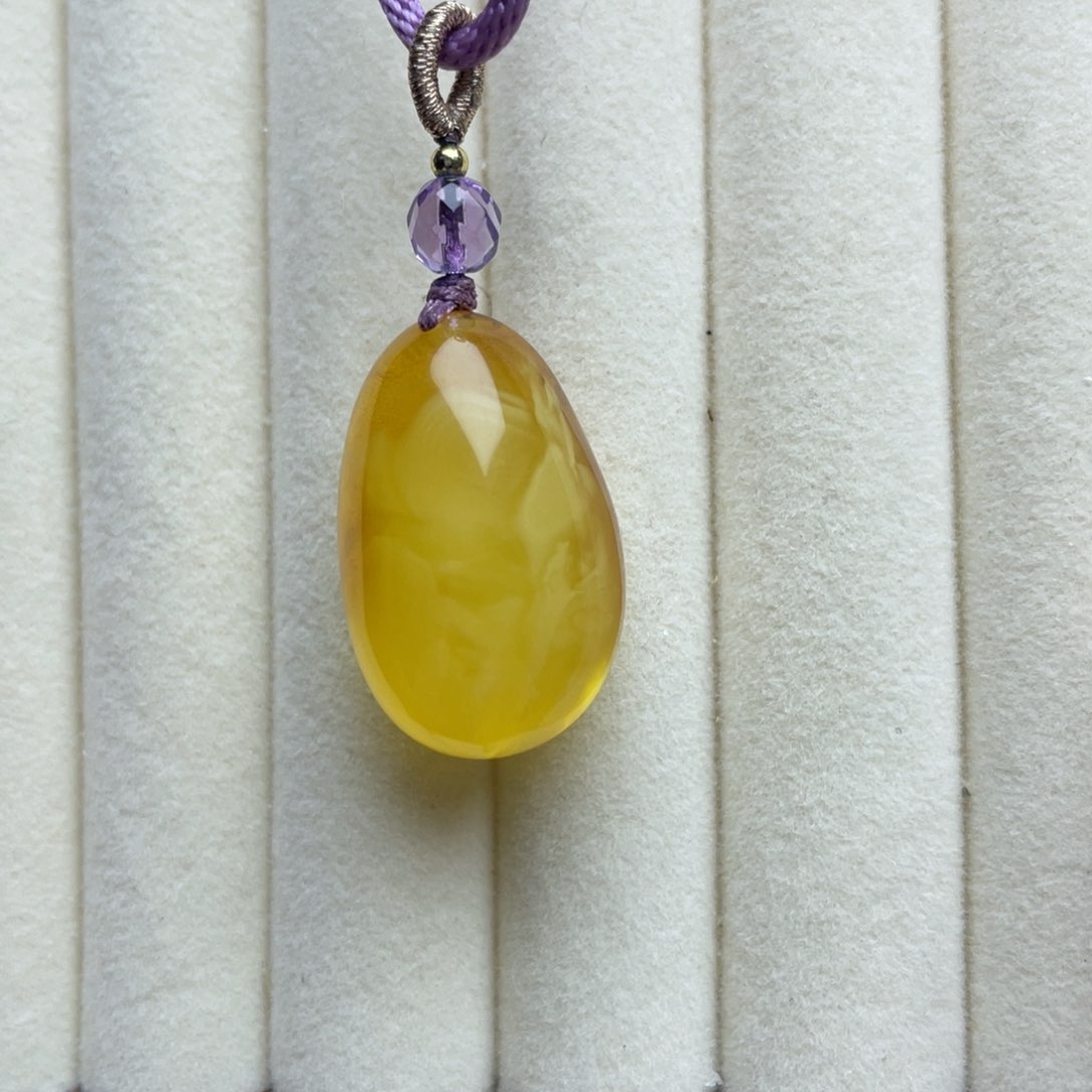 裸石琥珀未镶嵌吊坠