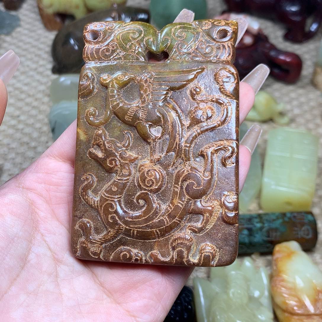 白玉菩提吊坠挂件