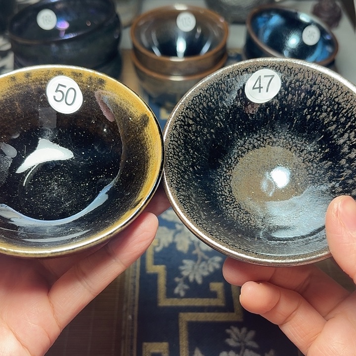 茶盏47，50 坚记茶盏摆件