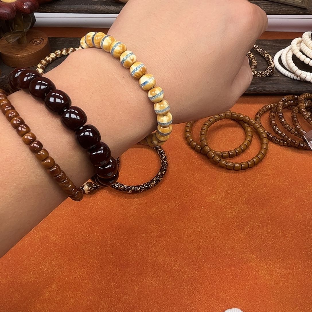 紫金鼠手串89实心一线天