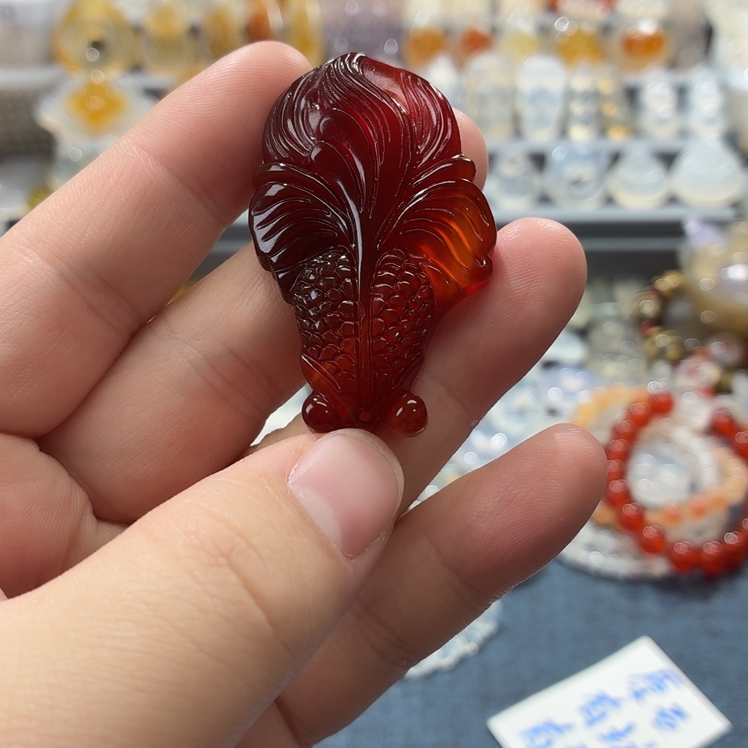 玛瑙/玉髓未镶嵌吊坠(不含链)