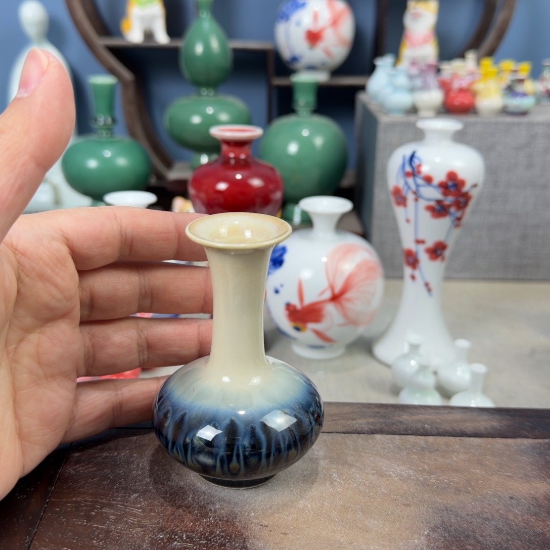 陶瓷手工小花器摆件