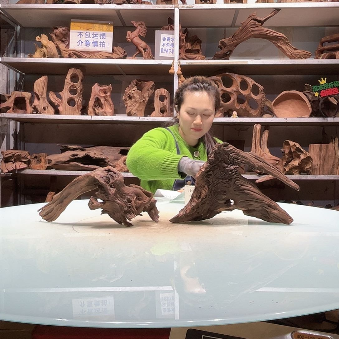 紫砂镂空紫柚沉木不包损A****装828-2……