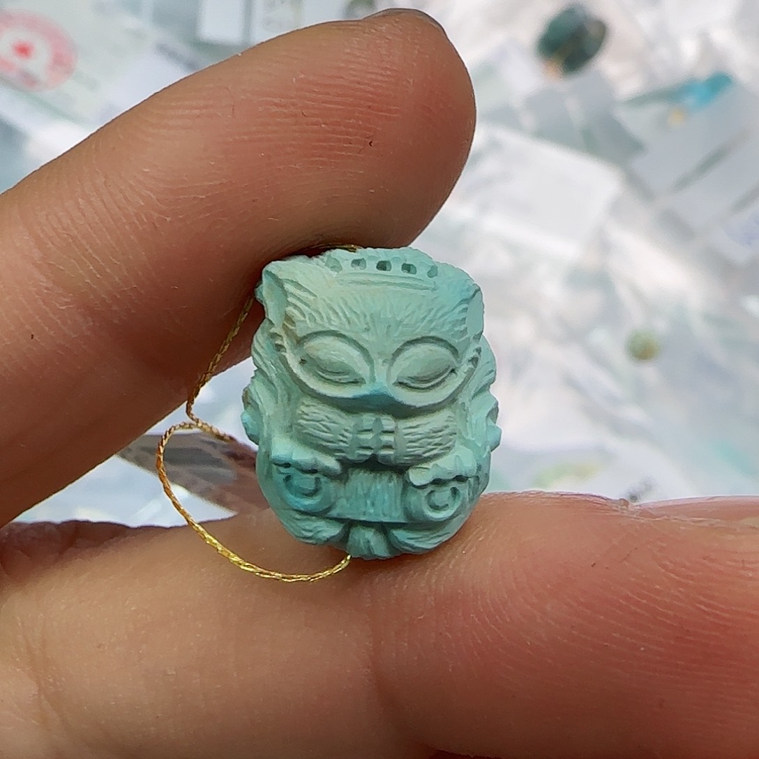 绿松石珠宝半成品未镶嵌