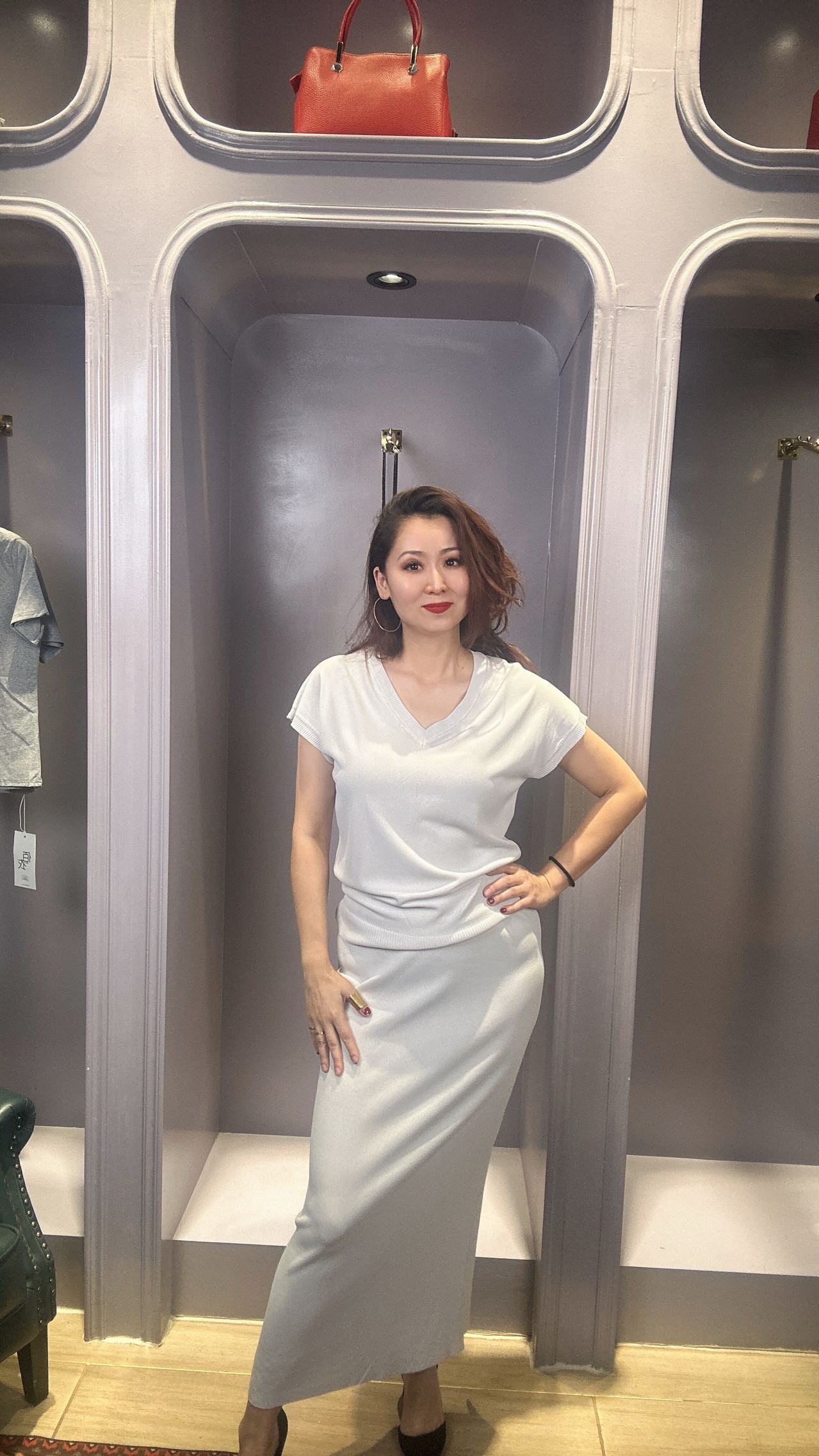 夏季纯色冰丝套装