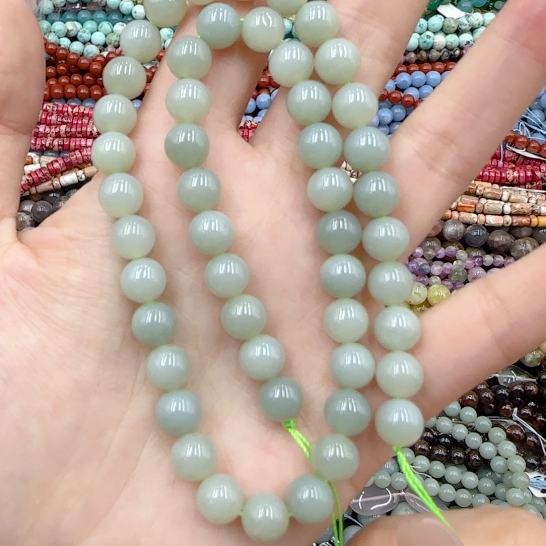 玛瑙/玉髓未镶嵌珠宝半成品一级和田玉一条卡8