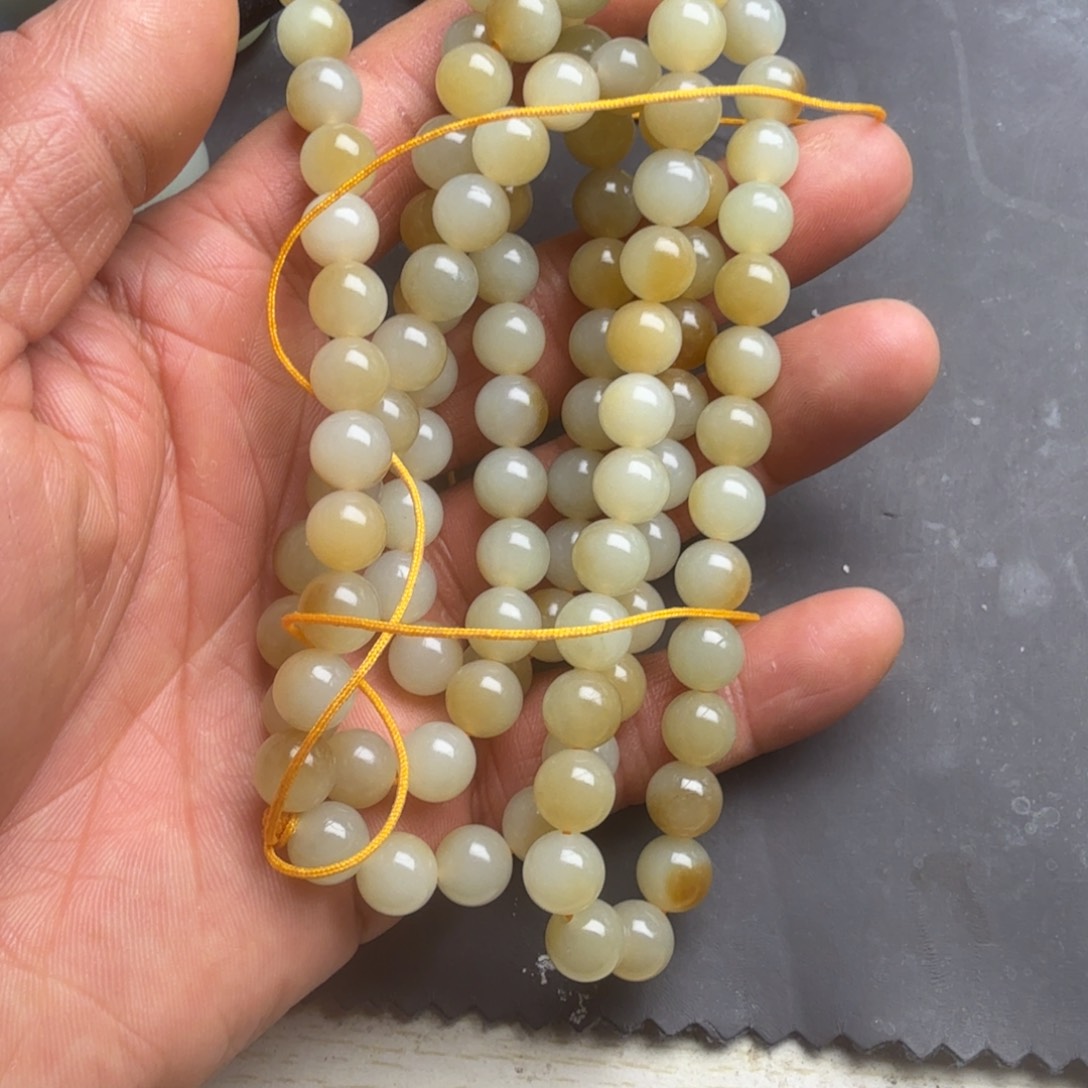 和田玉手链未镶嵌元*喵