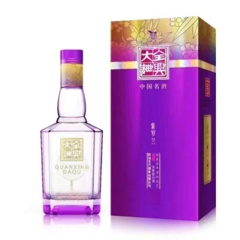 38度全兴大曲紫罗兰500ml*4瓶白酒38度
