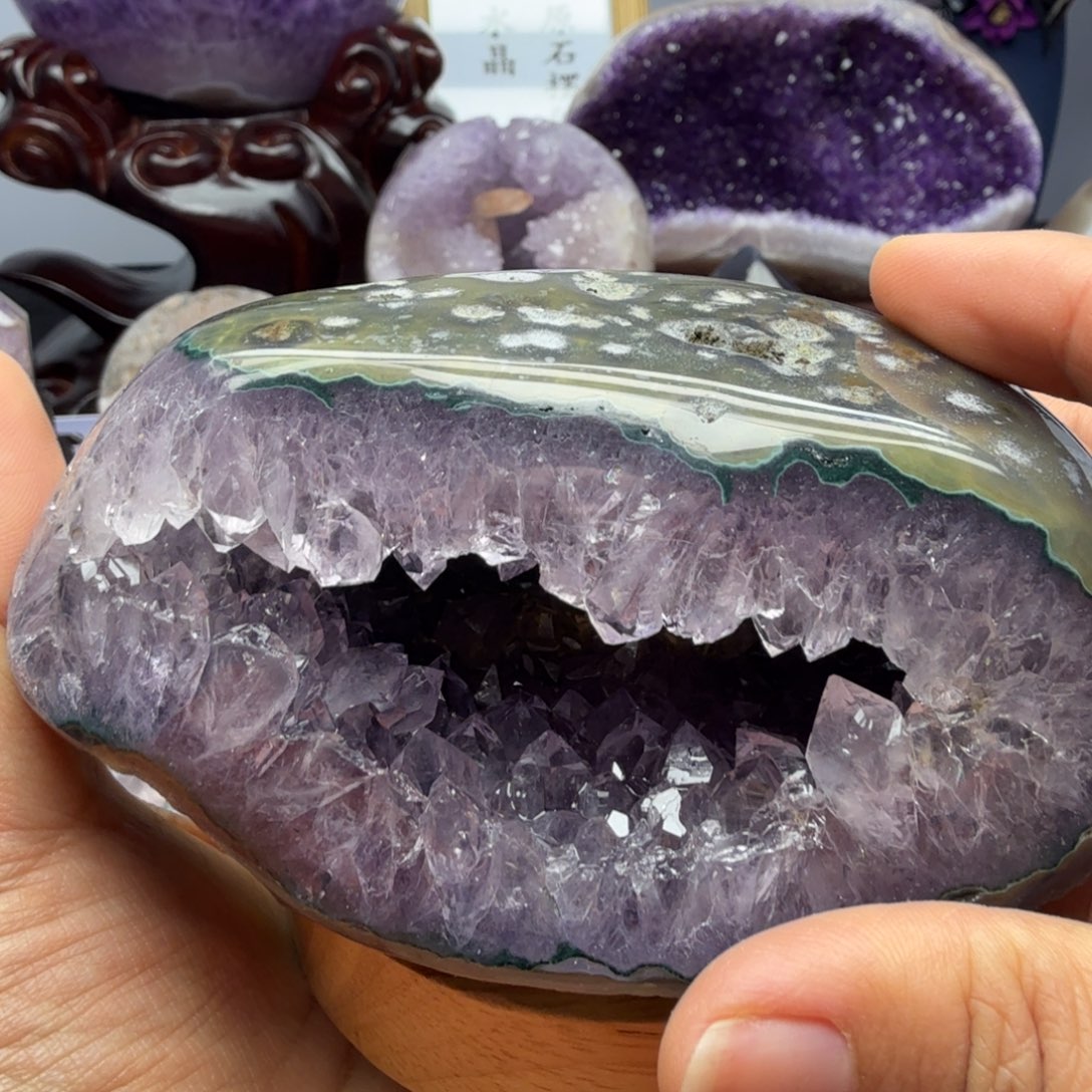 摆件紫晶未镶嵌天然水晶家居摆件