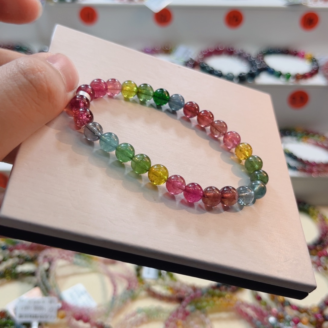 碧玺未镶嵌手链碧玺