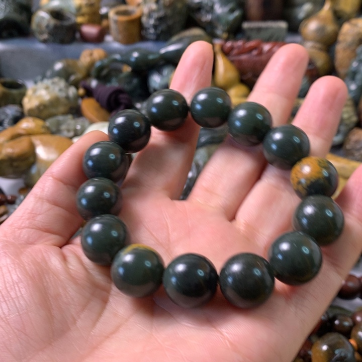 未镶嵌岫岩河磨玉（透闪石质玉）笔搁