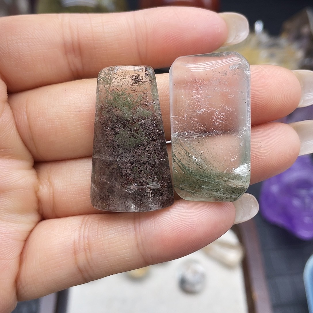 水晶未镶嵌珠宝半成品21幽灵无事牌