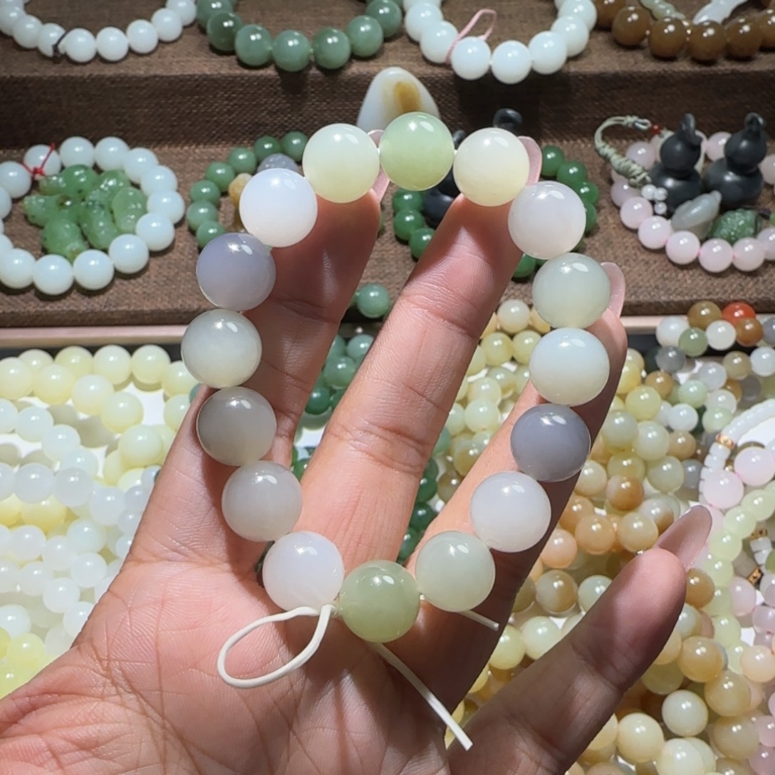 和田玉未镶嵌手链