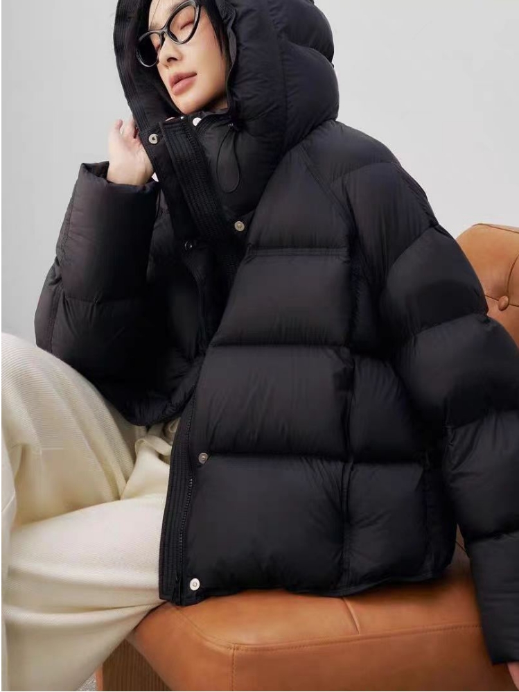 琪琪2025新款保暖羽绒服气质加厚保暖90鹅绒羽绒服外套H227娜娜