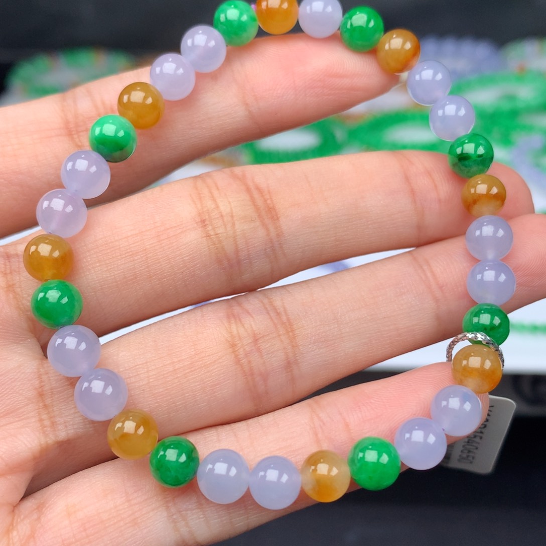 翡翠手链未镶嵌卡