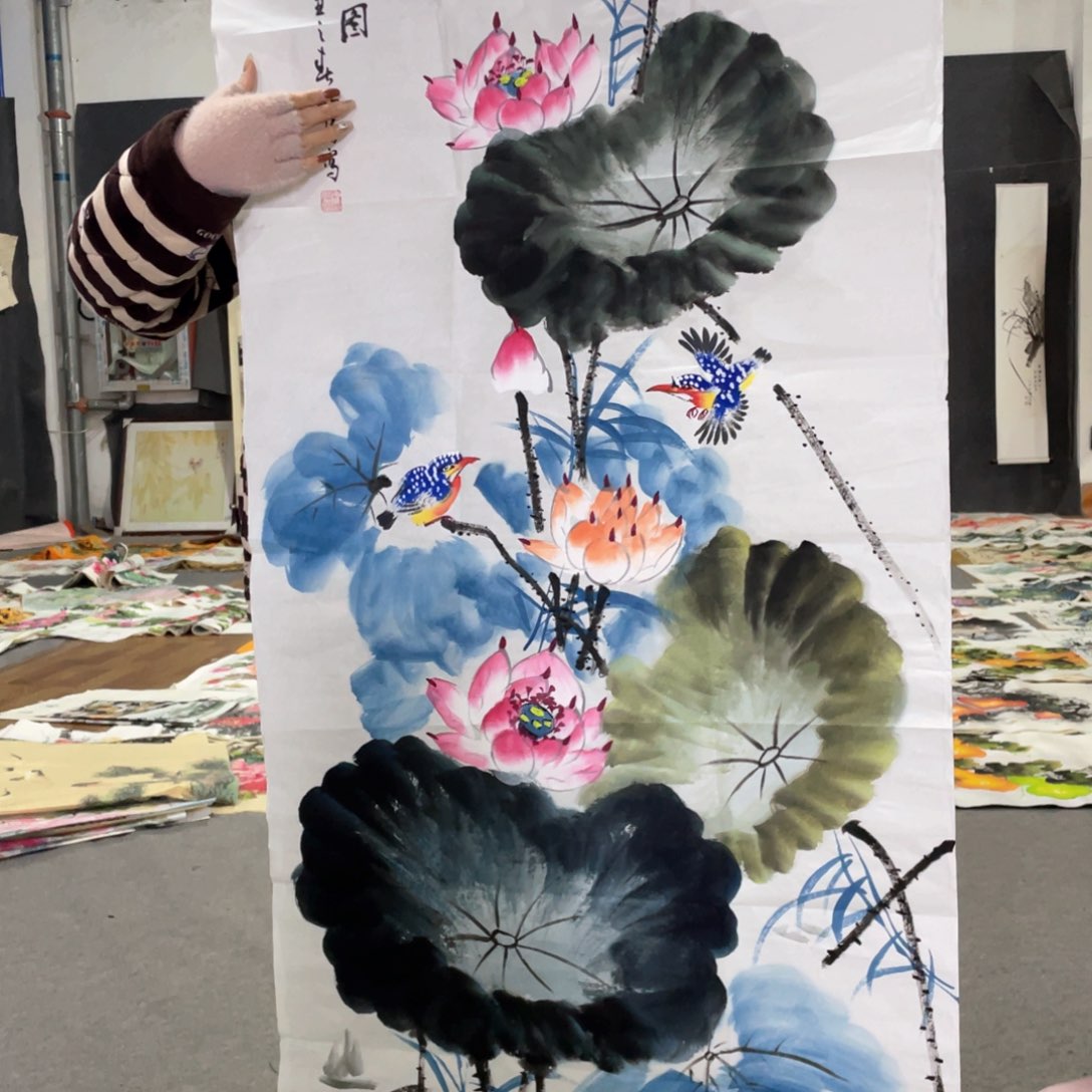 国画国画作品画心一张