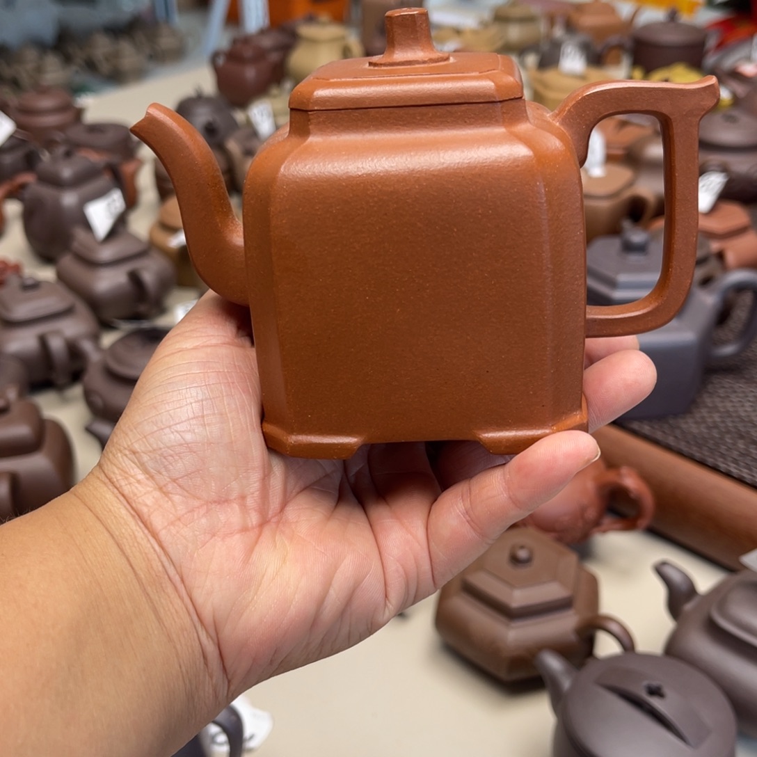 茶壶紫砂风生水起300毫升红黄泥