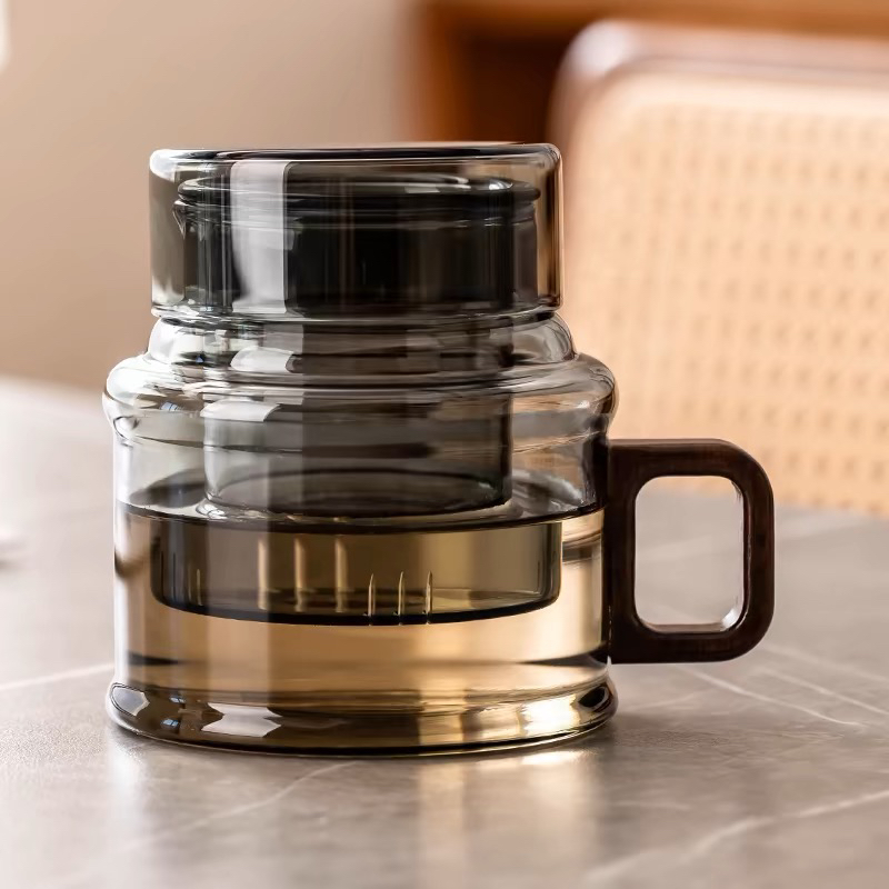 复古风高硼硅玻璃墩墩壶