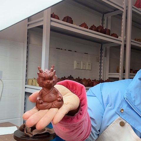 朱泥小龙人茶宠茶宠