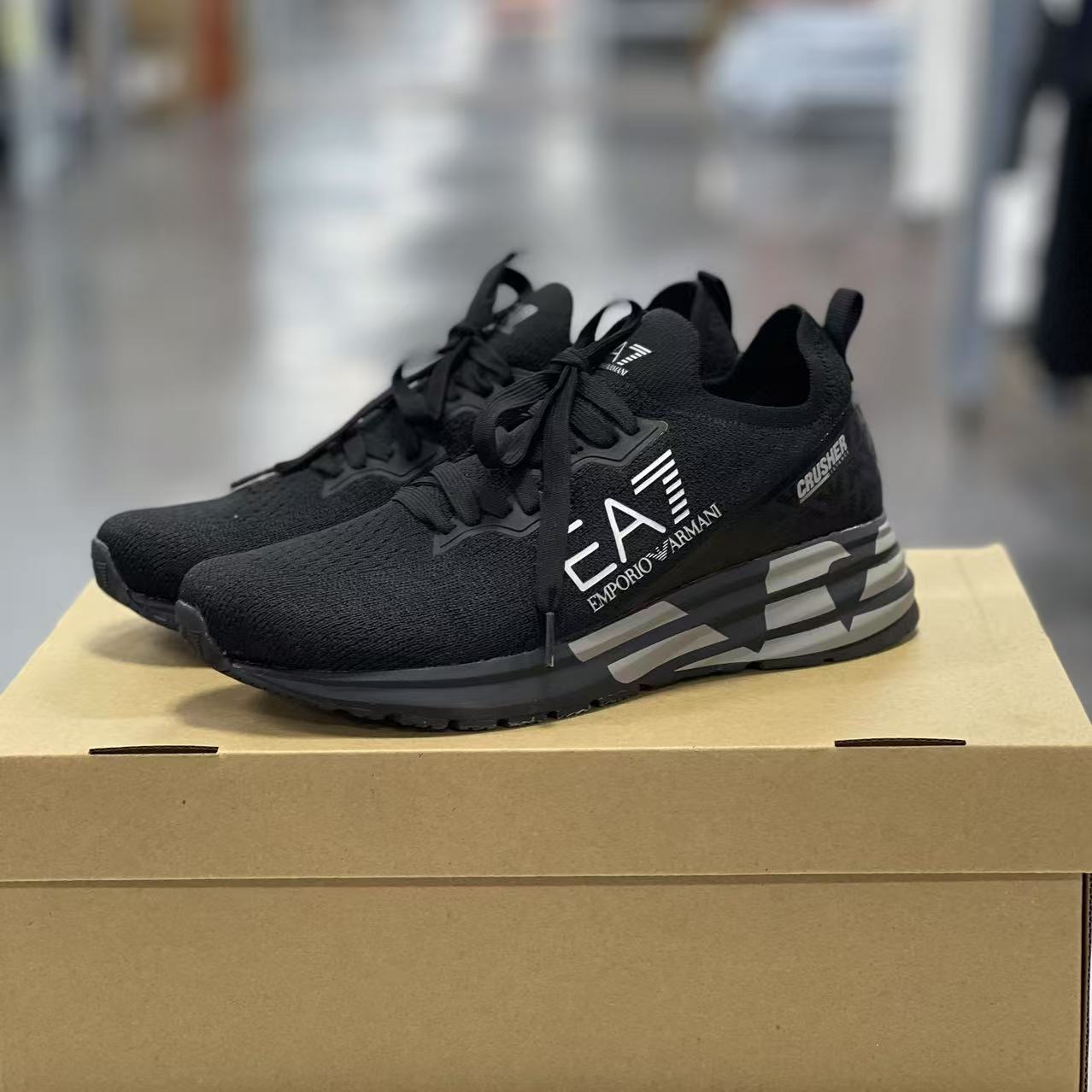 EMPORIO ARMANI/安普里奥·阿玛尼无原盒低帮透气休闲鞋 EA7