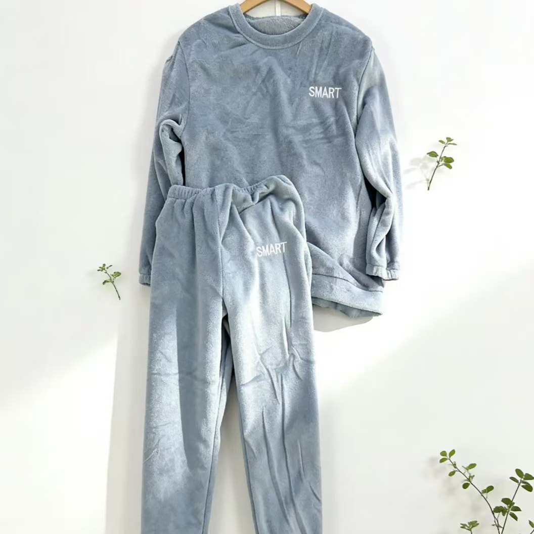 冬季慕斯暖绒牛奶绒可居家可外出穿睡衣家居服400-500