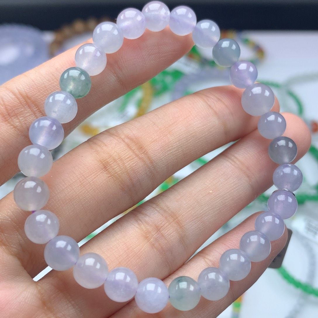 翡翠手链未镶嵌卡