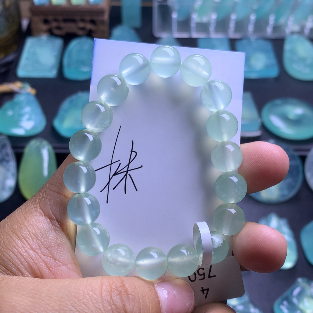 蛇纹石玉手串未镶嵌