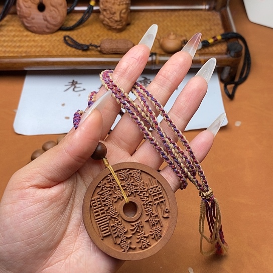 檀香木手串/手链山鬼花钱