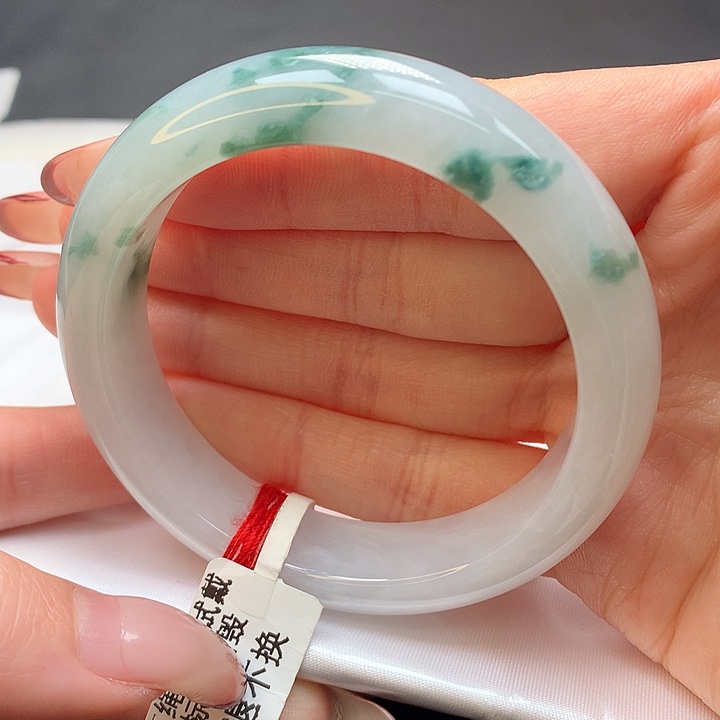 翡翠手镯未镶嵌53正圈