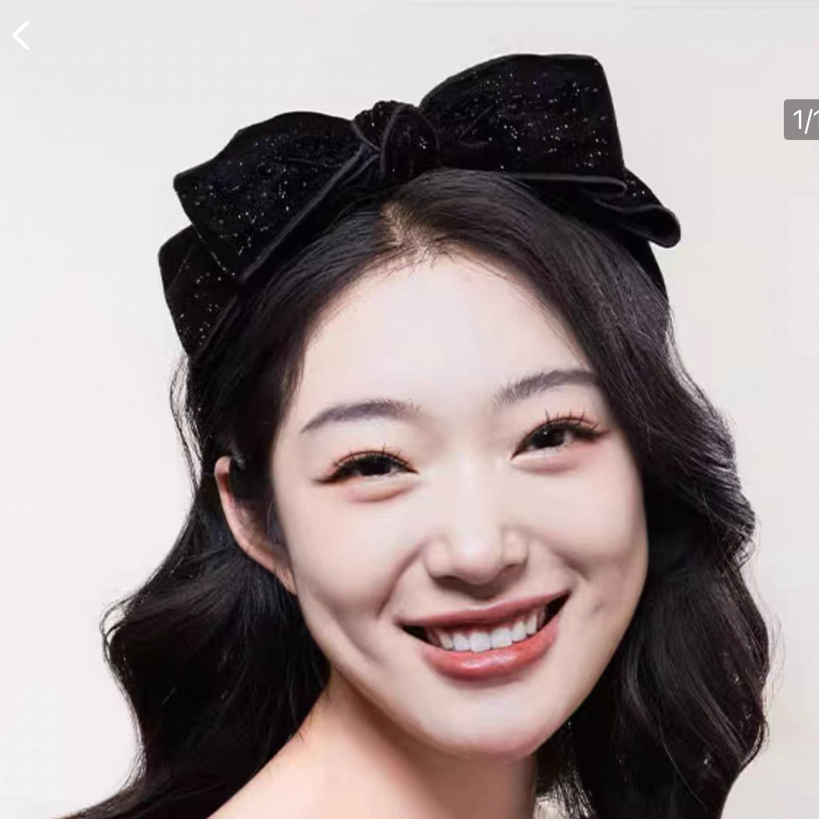 某西同款【星夜】发箍法式复古大蝴蝶结头饰女高颅顶丝绒气质网红