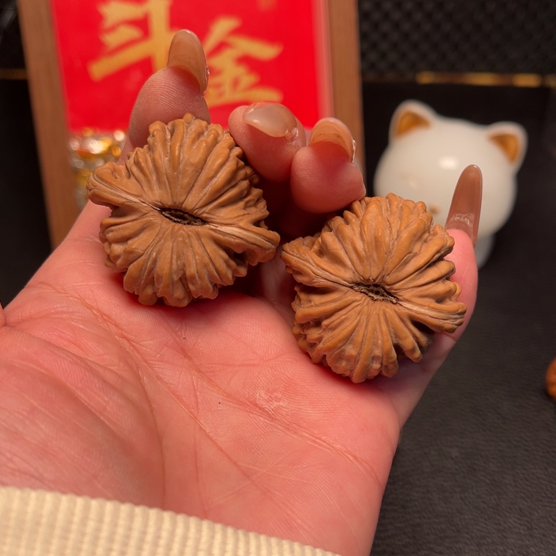 铁***柱吊坠文玩核桃39全品四座楼