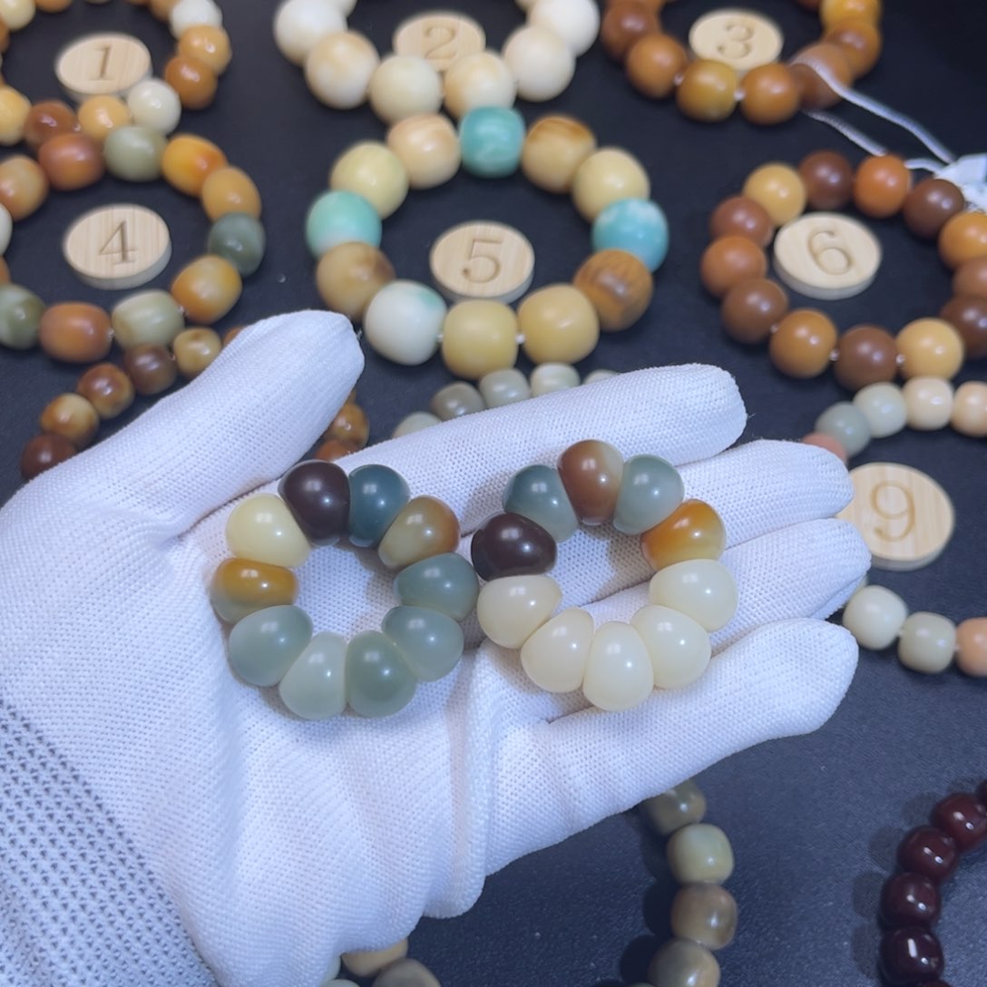 菩提根/象牙果吊坠迷你蒜瓣卡14