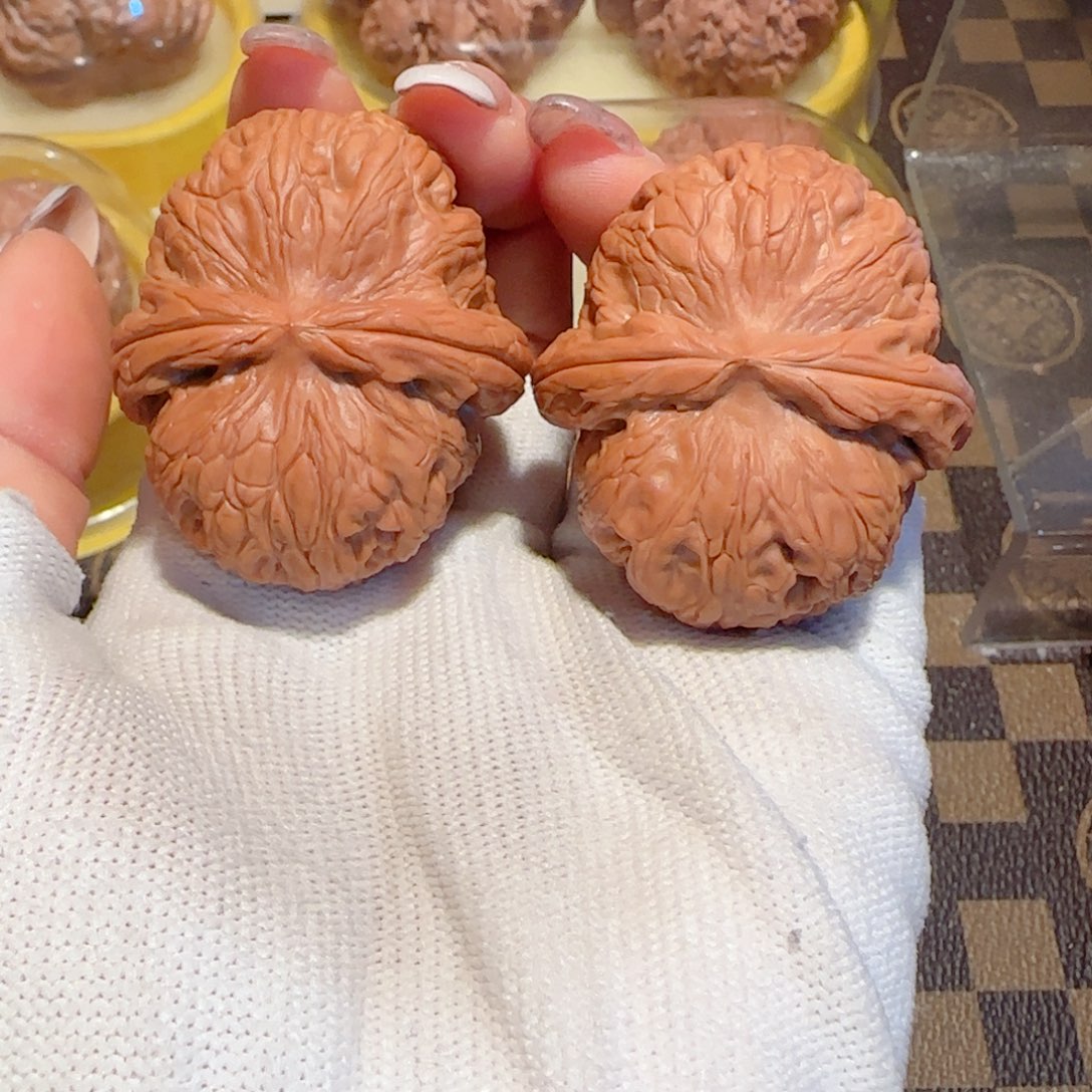 桃核吊坠44微修尖元宝